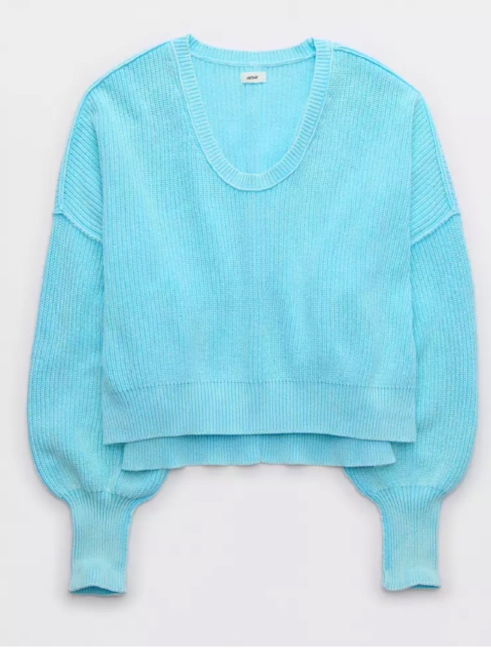 Aerie Oversized Voop cropped Sweater